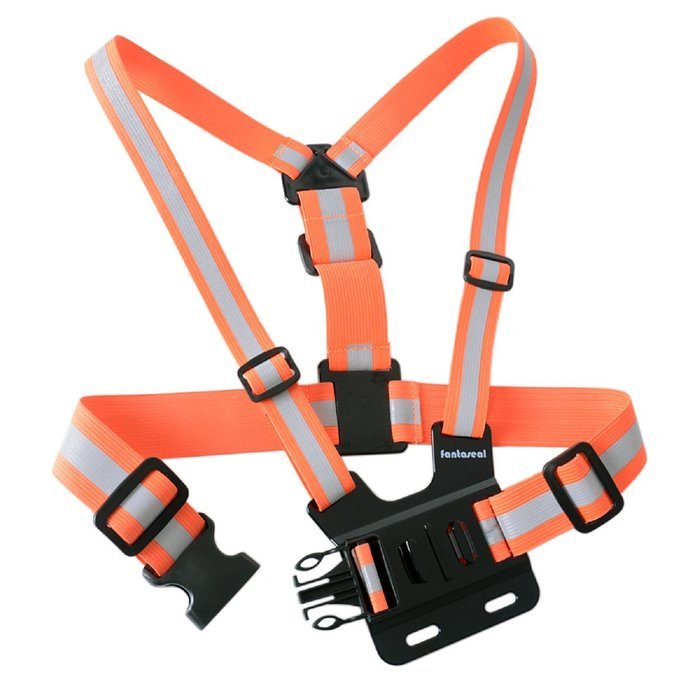 Fantaseal Action Camera Chest Mount Hi-Reflective Safety Vest for GoPro Chest Mount Harness Chesty Vest GoPro... N27