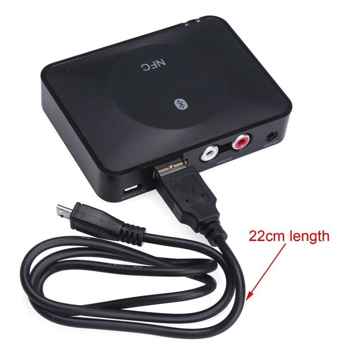 DOITOP Bluetooth Music Receiver 3.5mm/ RCA Stereo Output, NFC-enabled ...