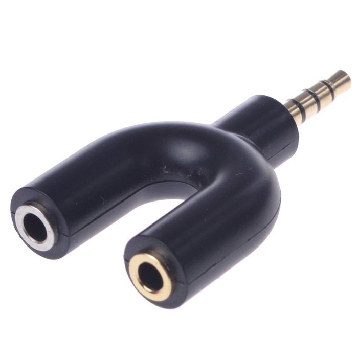 3.5mm Audio Converter Adapter Earphone Splitter 1 Port To 2 Ports N4