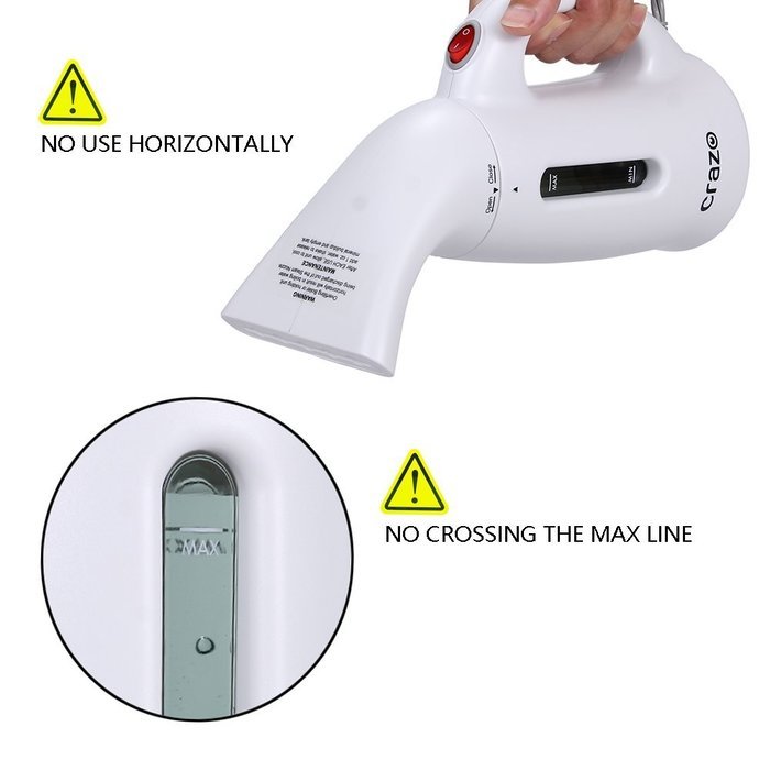Crazo Mini Garment Steamer with 320 Milliliter Capacity N6