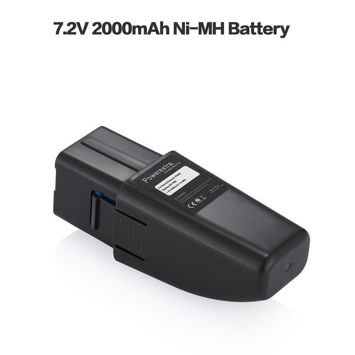 Powerextra 7.2V 2000mAh Ni-MH Replacement Battery for Ontel Swivel Sweeper G1 & G2 N3