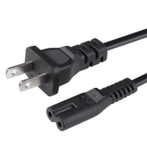 NiceTQ Replacement Us 2-prong Port Ac Power Cable Cord for Sony Cfdg700cp Xplod Portable Cd Radio Cassette Recorder...