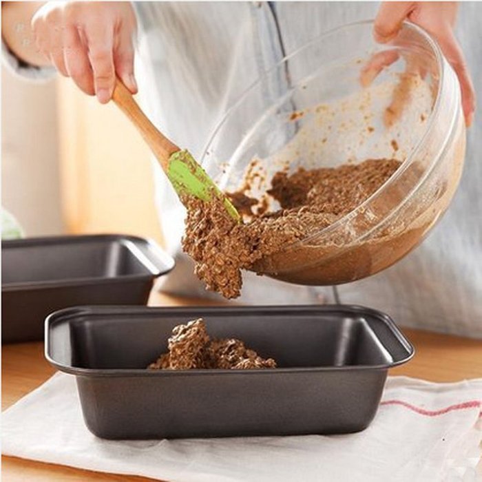 Loaf Pans Rectangle for Baking Bread Non-stick Toast Bread Cake Baking Mold Loaf Tin Steel Bakeware Pan Tray Liner... N8