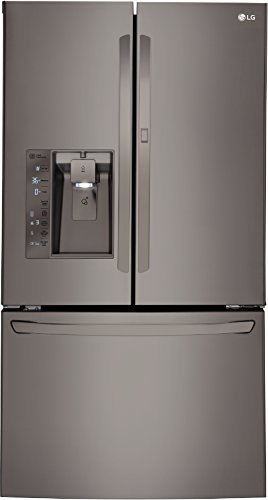 LG LFXS30766D 36" Black Diamond Series 30 Cu. Ft. French Door Refrigerator with Smart Cooling Plus, Slim Space... N2
