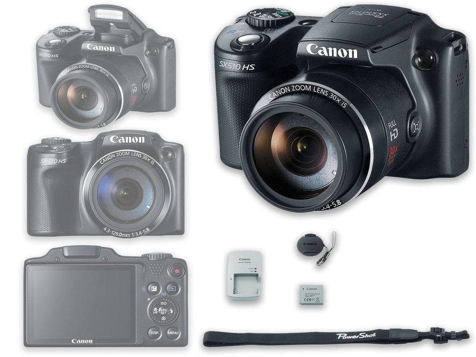 Canon PowerShot SX510 HS Digital Camera - International Version