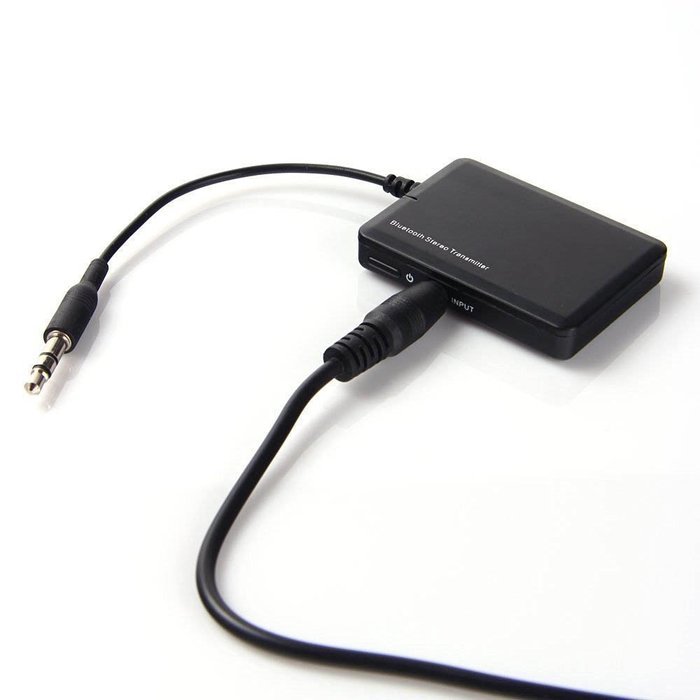 Bluetooth Transmitter, Ispring Wireless Portable Transmitter (Connected to 3.5mm Audio Devices, Paired with Bluetooth...