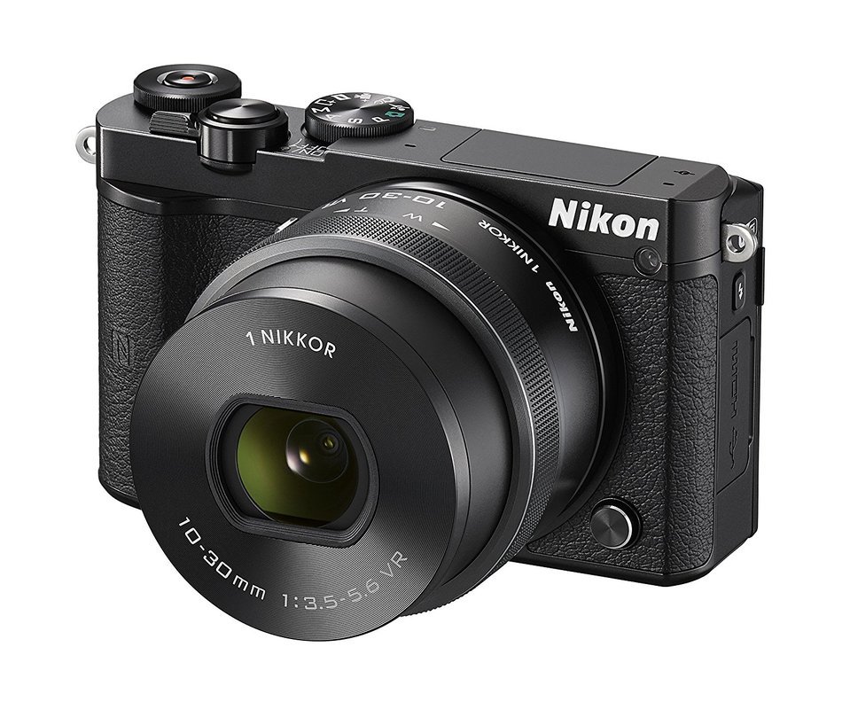 Nikon Digital SLR camera standard power zoom lens kit Black Nikon 1 J5 - International Version N4