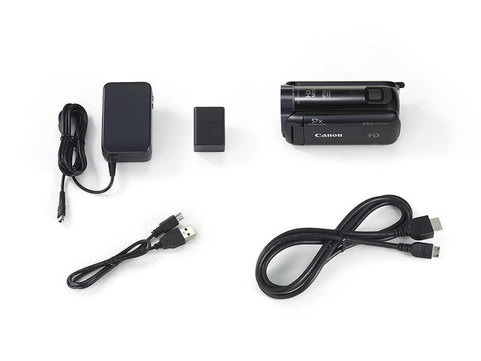 Canon VIXIA HF R700 Full HD Black Camcorder with 57x Advanced Zoom with Canon BP-718 Battery Pack N18