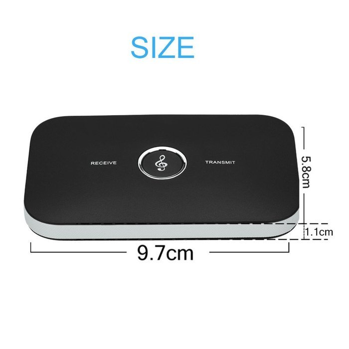 2016 2 in 1 B6 Bluetooth Audio Transmitter Receiver Adapter Bluetooth 4.1 Music Transmitter Receiver 3.5MM AUX...