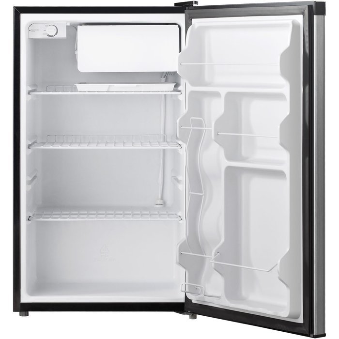 Keystone KSTRC44CB Compact Single-Door Refrigerator with Freezer Section, 4.4 Cubic Feet, Black