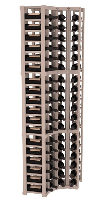 Wine Racks America Ponderosa Pine 4 Column Wine Cellar Corner Kit. 13 Stains to Choose From!