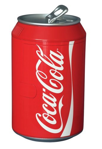 Koolatron CC10G Coca-Cola Can-Shaped 8-Can-Capacity Fridge, Red