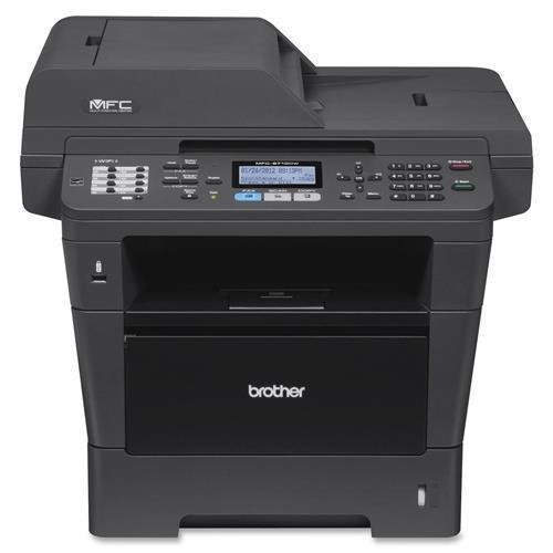 Brother MFP Laser Printer, 40PPM, 250Sht Cap, 19"x16"x17", Black (MFC-8710DW)