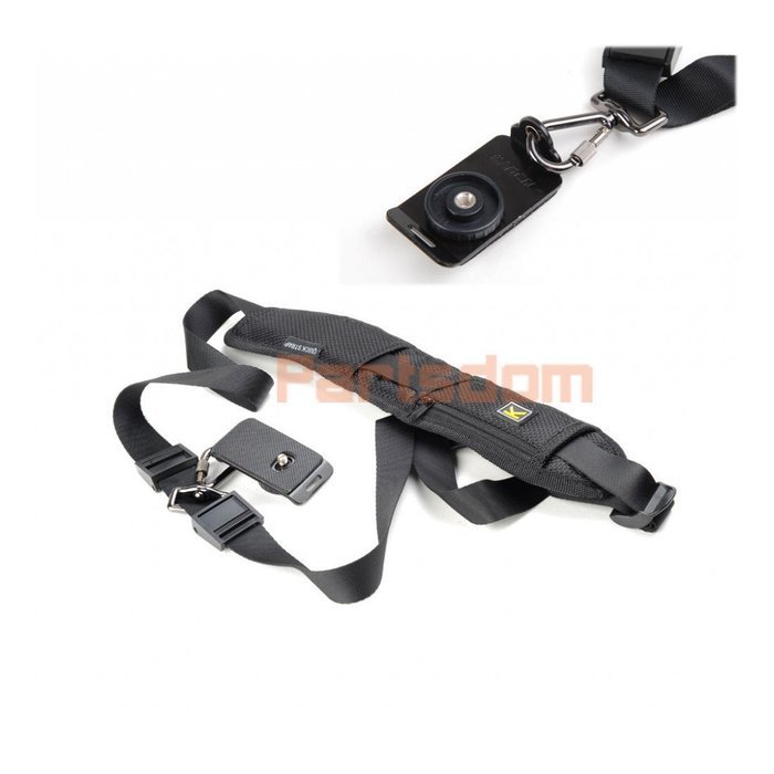 Quick Rapid Single Shoulder Sling Black Belt Strap for Digital SLR DSLR Camera N2