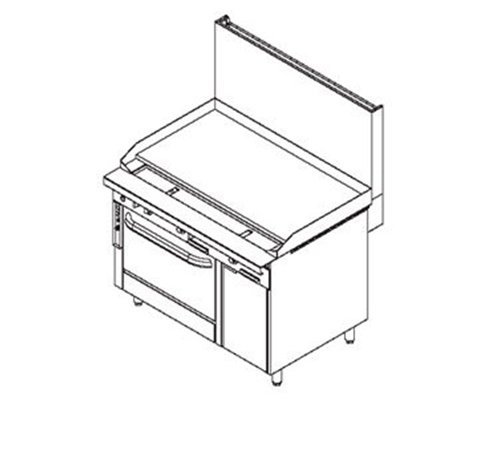 Southbend P48C-GGGG Platinum Heavy Duty Range Gas 48" Griddle