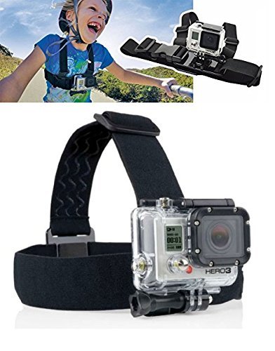 ProGear Adjustable Kids Chest And Head Mount Bundle For GoPro Hero 4/3+/3/2/1 Session Ages 3-14