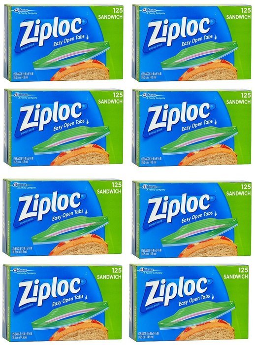 Ziploc Easy Open Tabs Sandwich Bags (4) N2