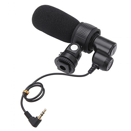 OBOSS Professional Q3 Shotgun DV Stereo Interview Microphone for Canon EOS 70D 60DNikon D4 D3X D5300 D5200 D300S... N2
