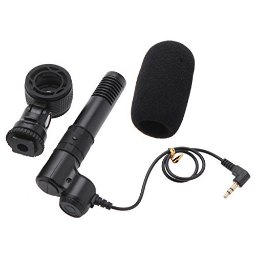 OBOSS Professional Q3 Shotgun DV Stereo Interview Microphone for Canon EOS 70D 60DNikon D4 D3X D5300 D5200 D300S... N4