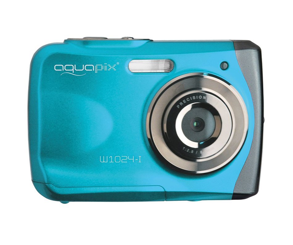 Easypix W1024-I Splash Digital Camera - Ice Blue (10MP Sensor, 4x Digital Zoom, VGA Video with Sound) 2.4 inch...