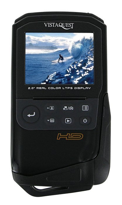 VistaQuest DV-820 Sport 1080p HD Waterproof Video & 8MP Digital Camera (Black)