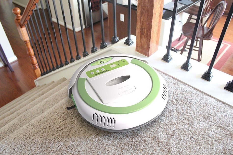 Infinuvo CleanMate QQ-2 L Robotic Vacuum Cleaner with Home Charging Base & LCD Display - White N5