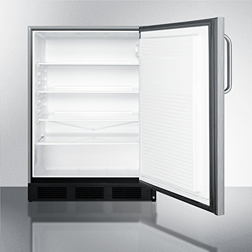 Summit SPR7OSST Professional 5.5 Cu. Ft. Stainless Steel Undercounter Built-In Compact Refrigerator