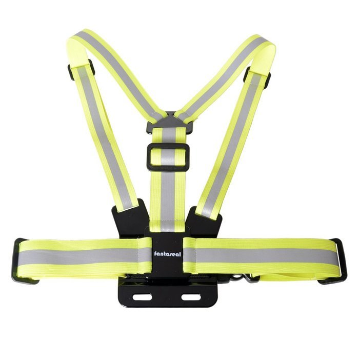 Fantaseal Action Camera Chest Mount Hi-Reflective Safety Vest for GoPro Chest Mount Harness Chesty Vest GoPro... N36