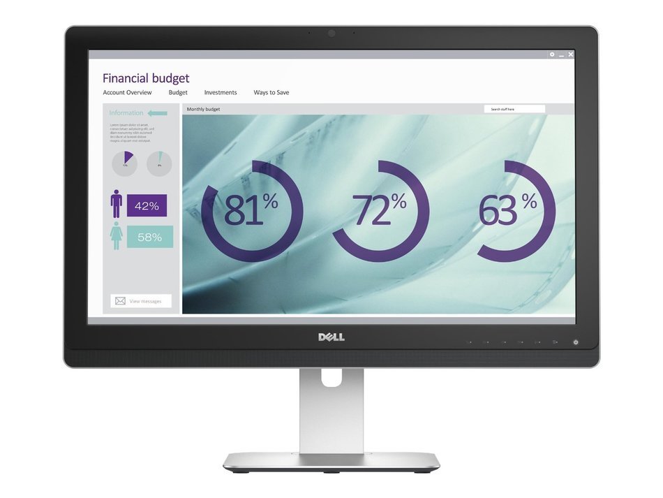 Dell Ultrasharp UZ2315H 23-Inch Screen LED-Lit Full HD Monitor with Webcam and Speakers N9