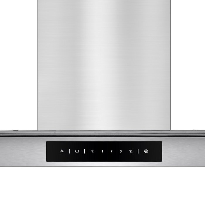 Golden Vantage 30" Stainless Steel Wall Mount Touch Screen Display LED Light Lamp Baffle Filter Convertible Cooking... N3