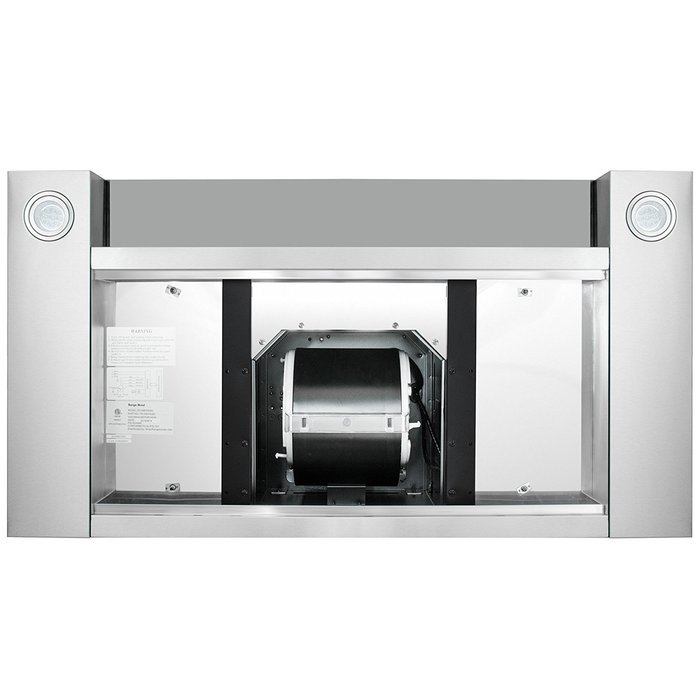 Golden Vantage 30" Stainless Steel Wall Mount Touch Screen Display LED Light Lamp Baffle Filter Convertible Cooking... N4