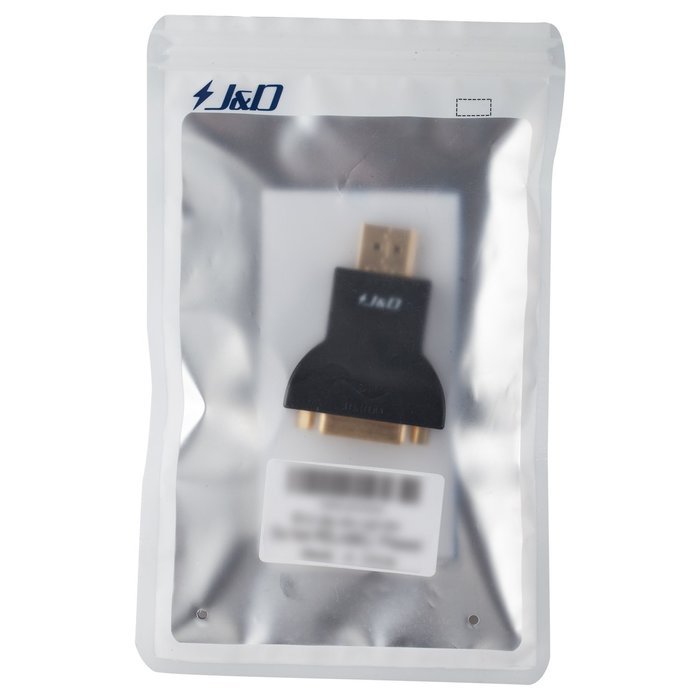 DP to DVI, J&D Gold Plated DisplayPort to DVI Adapter Converter - Male to Female - Black N3