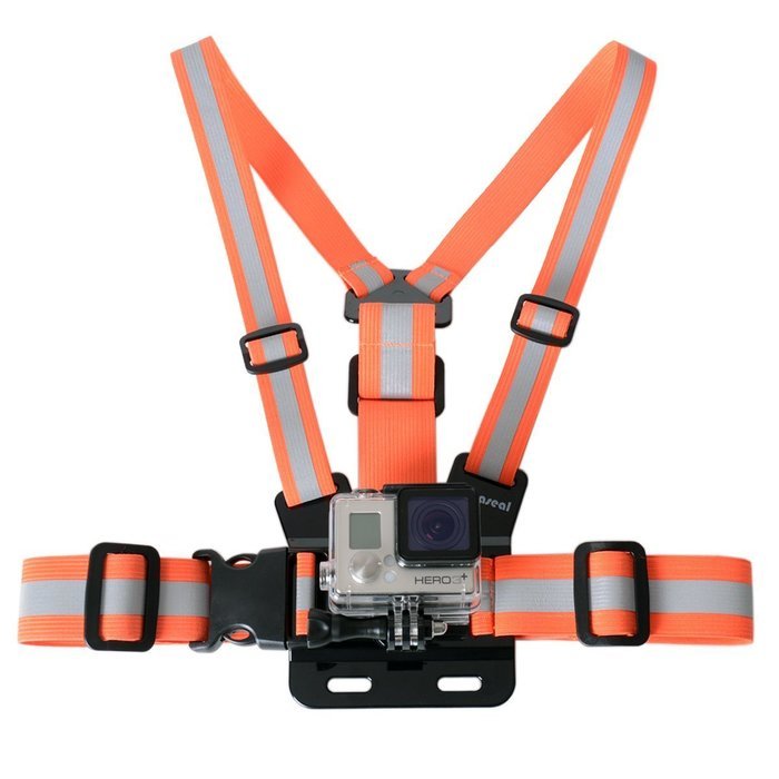 Fantaseal Action Camera Chest Mount Hi-Reflective Safety Vest for GoPro Chest Mount Harness Chesty Vest GoPro... N42