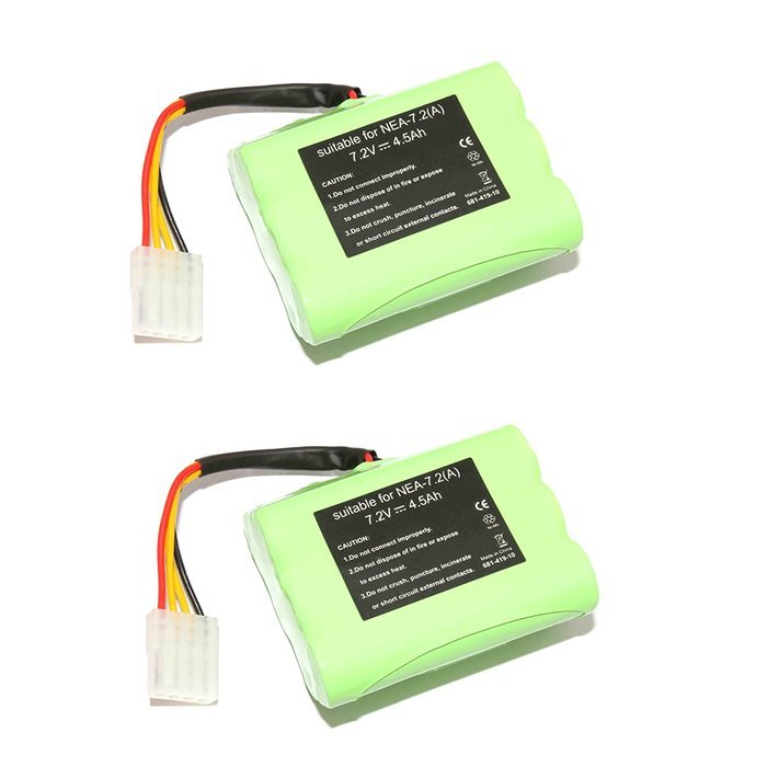 2pcs 7.2V 4500mAh Ni-Mh Cleaner Battery for Neato VX-11 VX-21 VX-15 VX-12