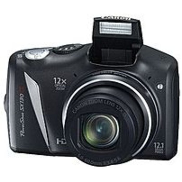 Canon PowerShot 4345B001 SX130 IS 12.1 Megapixels Digital - Camera - 12x Optical Zoom/4x Digital Zoom - 3-inch...
