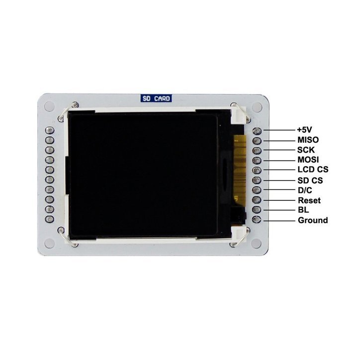 KOOKYE 1.8" 160 x 128 TFT Color LCD Display Shield Module SPI Interface Micro SD slot kit... N4