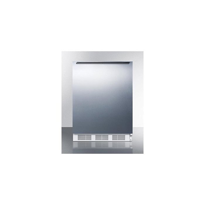 VT65MSSHHADA ADA compliant freestanding medical all-freezer capable of -25&ordm; C operation, with wrapped stainless...