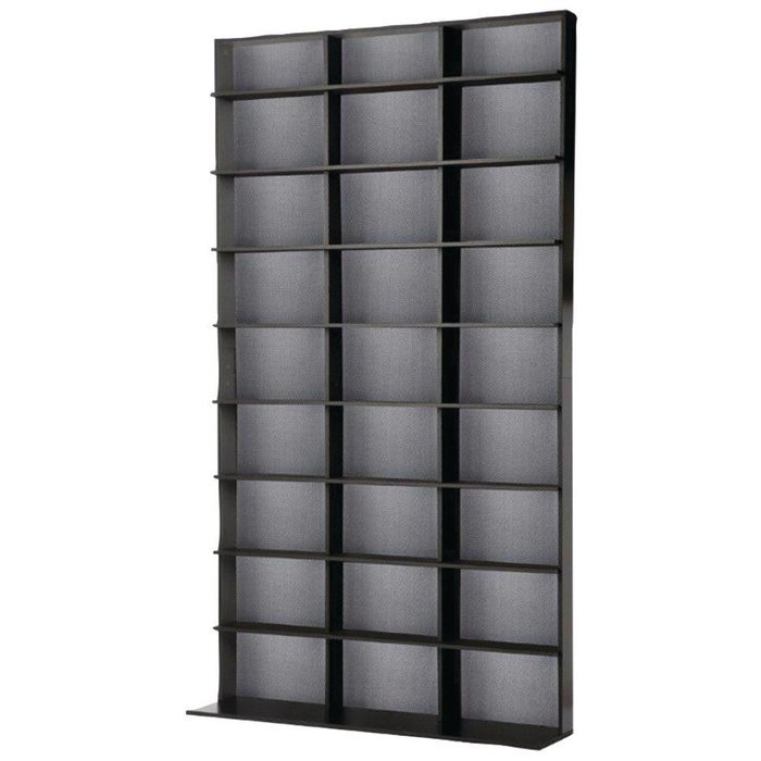 Atlantic 35435725 Media Tower Elite Large 837 CD or 630 BluRay (Black) N3