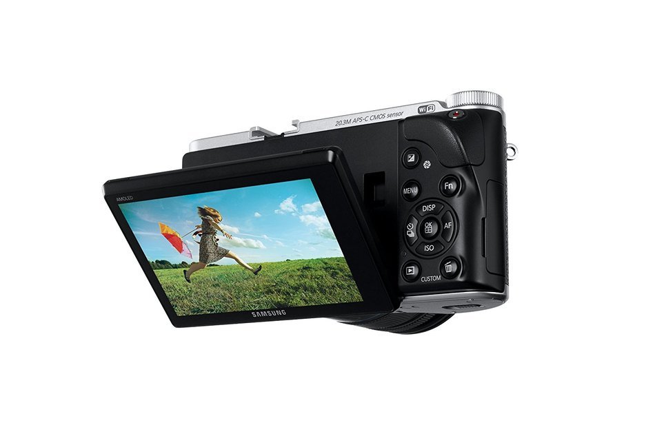 Samsung NX300 20.3MP CMOS Smart WiFi Mirrorless Digital Camera with 20-50mm Lens and 3.3" AMOLED Touch Screen... N4