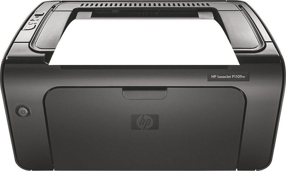 HP - LaserJet Pro p1109w Wireless Black-and-White Printer - Black/Gray