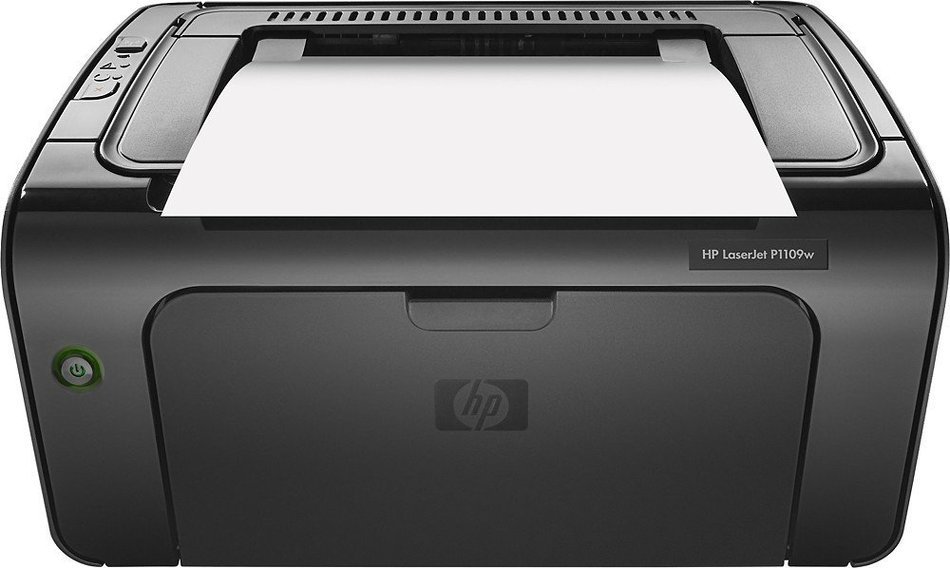 HP - LaserJet Pro p1109w Wireless Black-and-White Printer - Black/Gray N2