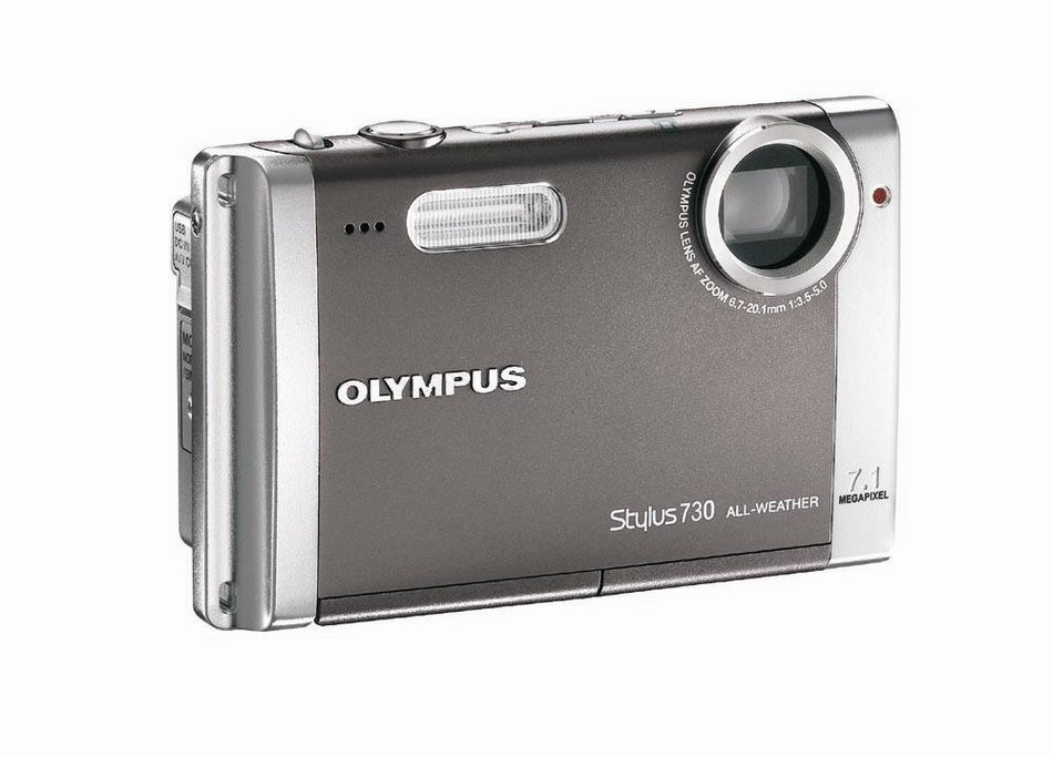 Olympus Stylus 730 7.1MP Digital Camera with Digital Image Stabilized 3x Optical Zoom (Silver) N2