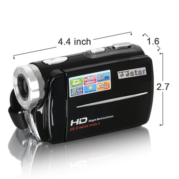 Cmacorders , SSstar Digital Video Camcorder HD Max 20.0 MP 1280720P Camera DV 3.0 Inches TFT LCD Screen 16X Zoom... N2