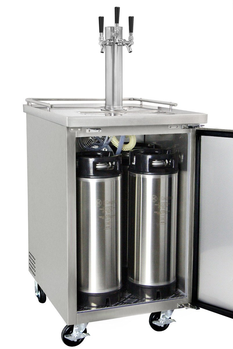 Kegco Commercial Grade Homebrew Kegerator Four Faucet Ball Lock Keg