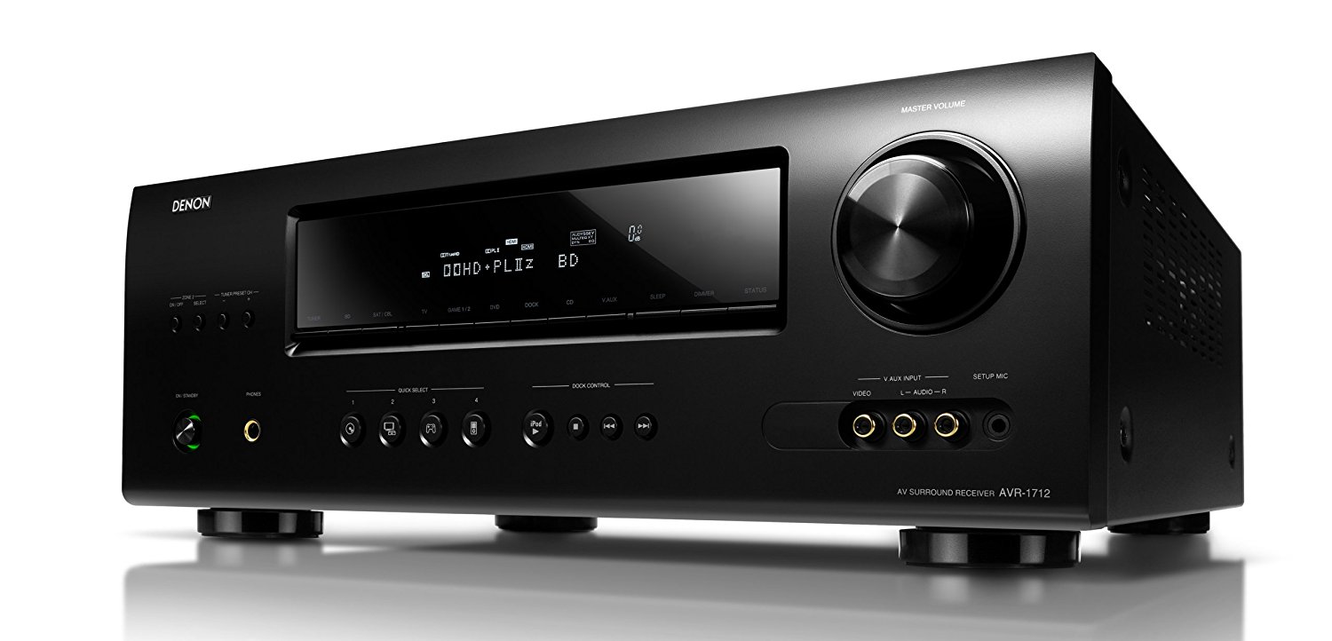 Denon AVR1712 A/V Surround Receiver (Black) (Discontinued by