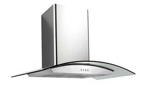 Ancona Tornado II Glass Canopy 600 CFM Wall Mount Range Hood, 36-Inch
