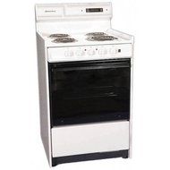 Summit WEM630DK 24" White Electric Coil Range