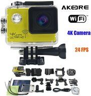Action Camera ,AKEDRE&reg; 4k 24FPS Ultra HD Wifi 2.0 Inch 170&deg;wide Angle Lens Waterproof Car DVR Sports Dv Outdoor... N10