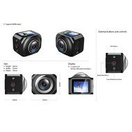 Camera 360 Panorama Sports Camera Video Action Camera 1.5inch Screen Wifi App Control Full HD 1440P 1080P 30FPS... N2