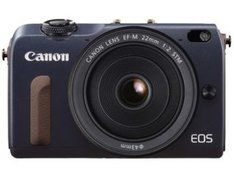 Canon EOS M2 Mirrorless Digital Camera with EF-M 22mm f/2 STM Lens Kit (Blue) International Model (No Warranty)